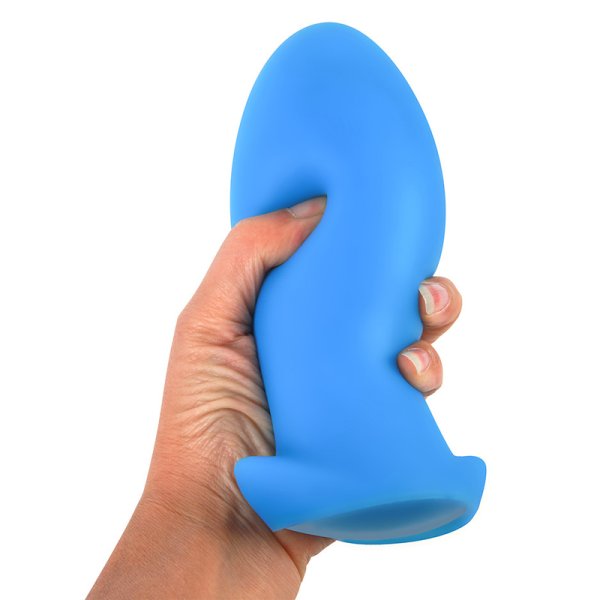 (image for) Dragon Egg Soft Silicone Butt Plug - Blue Color