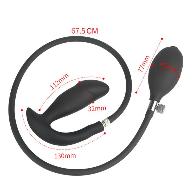 (image for) Inflatable Dildo Pump Penis Anal Butt Plug