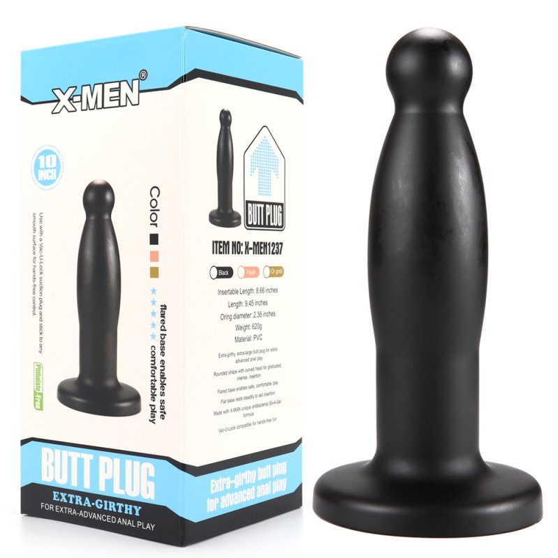 (image for) PVC Extra-girthy 9.4 inch Butt Plug