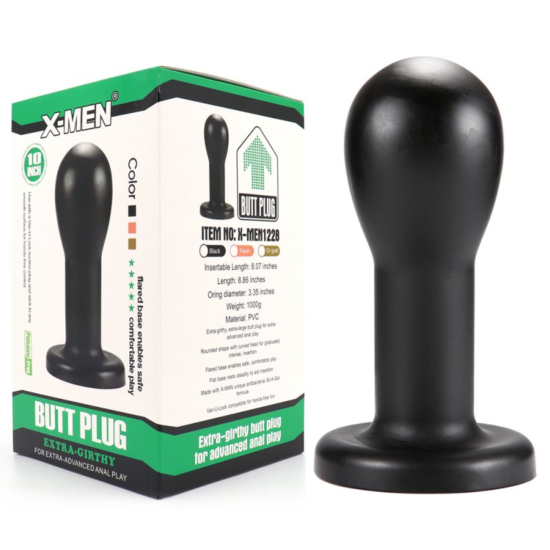 (image for) PVC Extra-girthy 9.4 inch Anal Plug