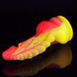 (image for) Unicorn Lifelike Silicone Dildo - Fire