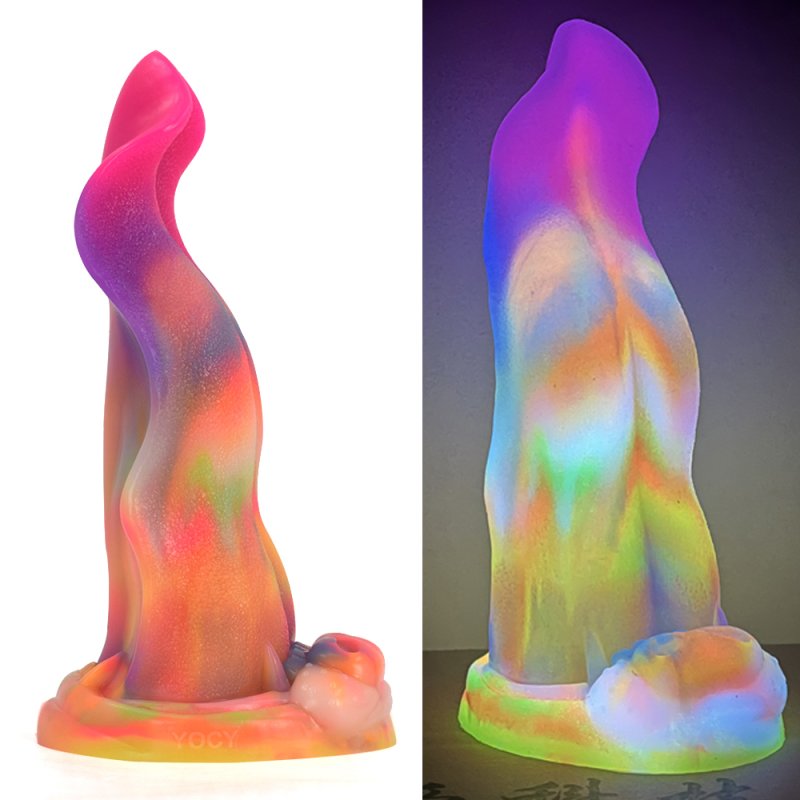 (image for) Luminous Silicone Dildo -Tongue