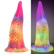 (image for) Luminous Silicone Dildo -Octopus