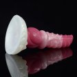 (image for) White Base Peach Silica Gel Dildo - 10