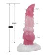 (image for) White Base Peach Silica Gel Dildo - 10