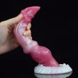 (image for) White Base Peach Silica Gel Dildo - 10