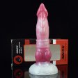 (image for) White Base Peach Silica Gel Dildo - 11