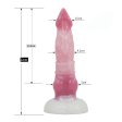 (image for) White Base Peach Silica Gel Dildo - 11