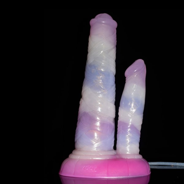 (image for) Squirting Silicone Double Ended Dildo - 02