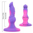 (image for) Mixed Color Liquid Silicone Dildo - C