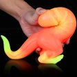 (image for) Dinosaur Silicone Dildo - Colorful