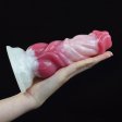 (image for) White Base Peach Silica Gel Dildo - 12
