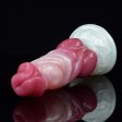 (image for) White Base Peach Silica Gel Dildo - 12