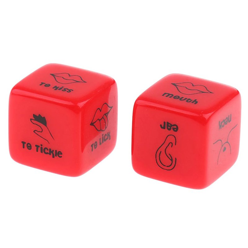 (image for) Red Acrylic Dice Game Sexy Toy