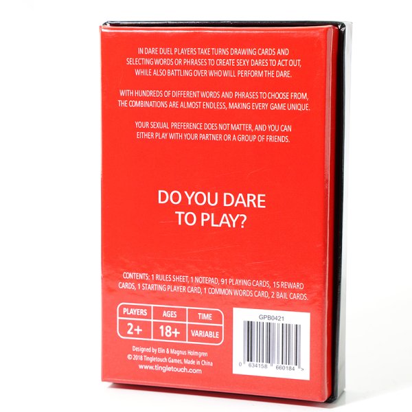 (image for) Dare Duel Erotic Romantic Card Game For Couples