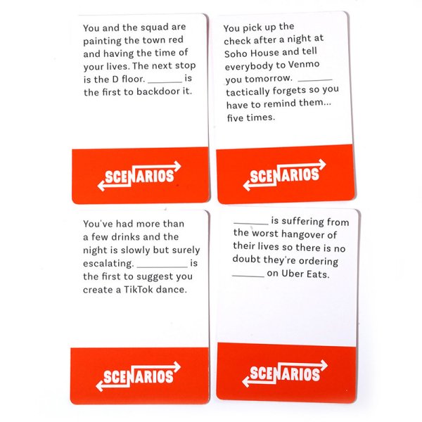 (image for) Scenarios Adult Party Game Card