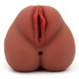(image for) Double Hole Mouth & Pussy Stroker - Brown