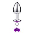 (image for) Leash Chain Jeweled Anal Plug with Bell