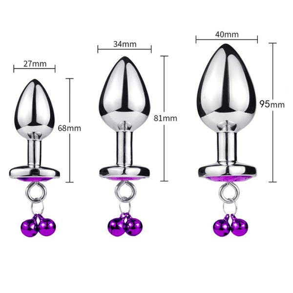(image for) Jeweled Anal Plug with Bell