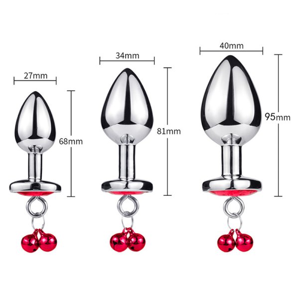 (image for) Jeweled Anal Plug with Bell