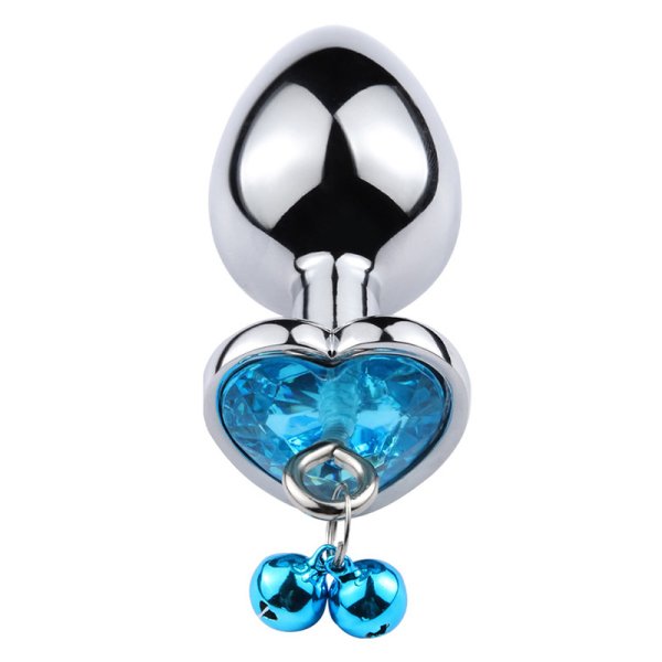 (image for) Jeweled Heart Anal Plug with Bell