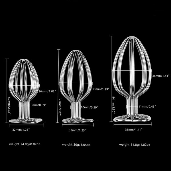 (image for) Hollow Stainless Steel Heart Anal Plug