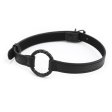 (image for) High Grade Leather Steel Ring Gag