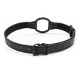(image for) High Grade Leather Steel Ring Gag