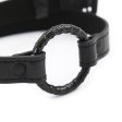 (image for) High Grade Leather Steel Ring Gag