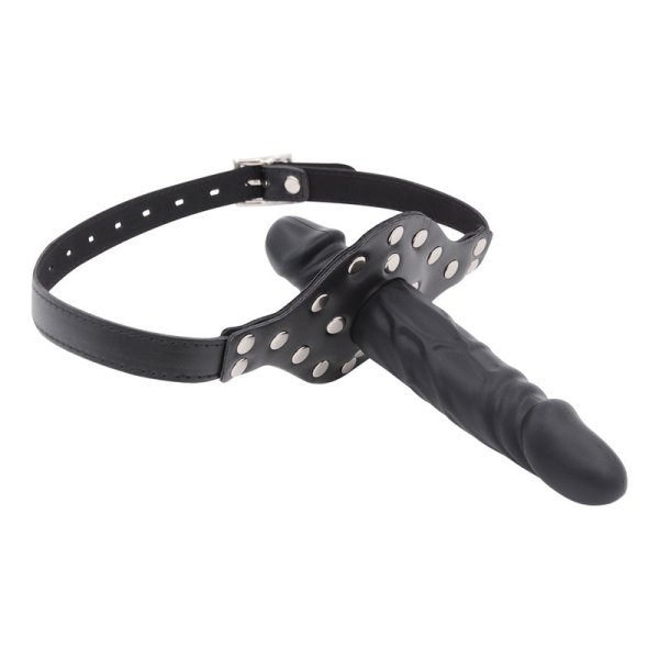 (image for) Double-Cock Dildo Penis Mouth Gag