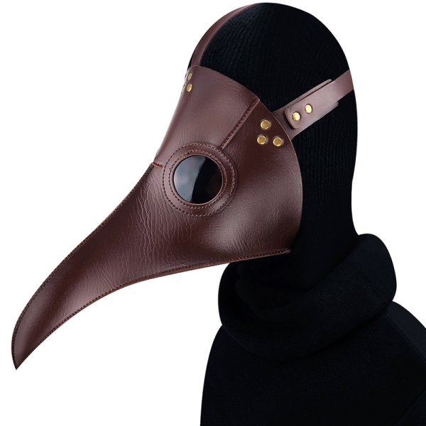(image for) Brown Plague Long Bird Mouth Doctor Dance Mask