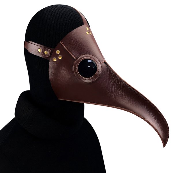 (image for) Brown Plague Long Bird Mouth Doctor Dance Mask