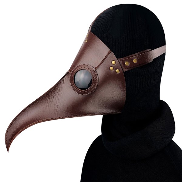(image for) Brown Plague Long Bird Mouth Doctor Dance Mask