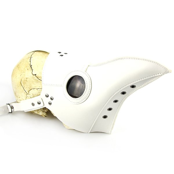 (image for) Plague Doctor Long Nose Faux Leather Venetian Mask
