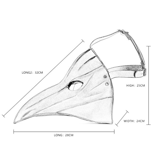 (image for) Schnabel Plague Doctor Bird Beak Mask