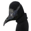 (image for) Black Plague Doctor Mask Gothic Long Nose Bird Beak