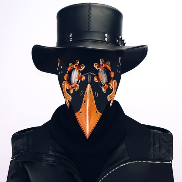 (image for) Steampunk Long Beak Bird Mask Plague Doctor