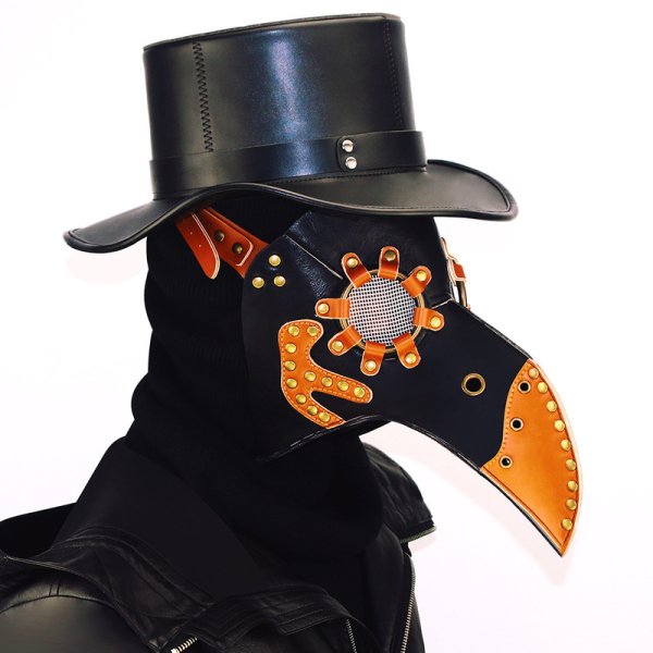 (image for) Steampunk Long Beak Bird Mask Plague Doctor