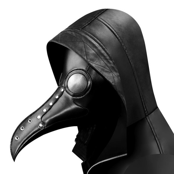 (image for) Black Long Nose Beak Steampunk Bird Masks