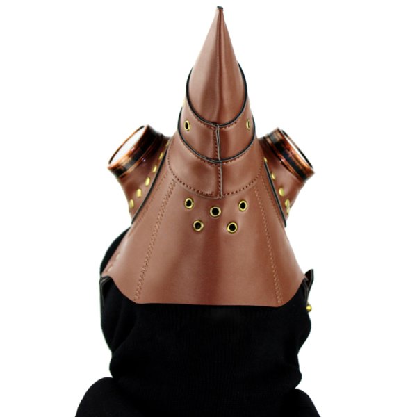 (image for) Light Brown Leather Plague Doctor Mask