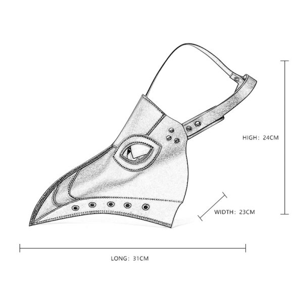 (image for) Steampunk Splice Long Beak Cosplay Mask