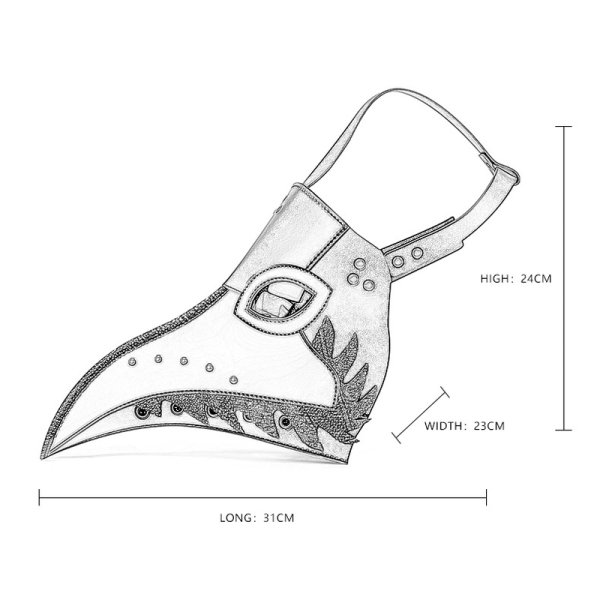 (image for) Steampunk Wing Splice Hooked Beak Mask