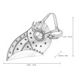 (image for) Steampunk Wing Hooked Beak Mask