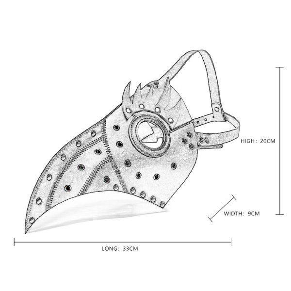 (image for) Steampunk Wing Hooked Beak Mask