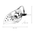 (image for) Steampunk Double Color Hooked Beak Mask