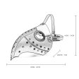 (image for) Steampunk Double Color Nailed Masquerade Mask