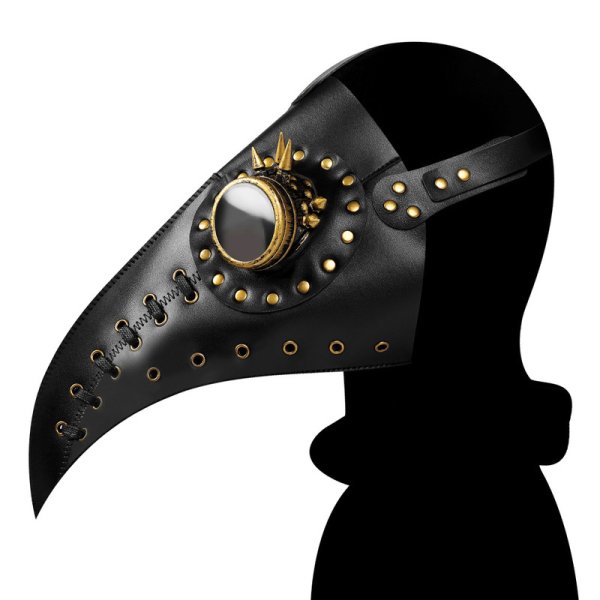 (image for) Steampunk Stitch Rivets Beak Mask