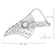 (image for) Steampunk Nailed Long Beak Cosplay Mask