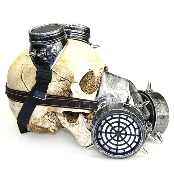 (image for) Steampunk Rivets Cosplay Gas Mask