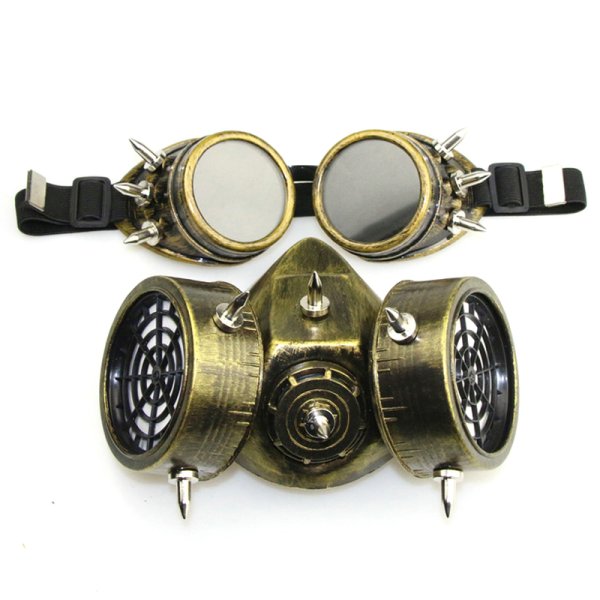 (image for) Steampunk Rivets Cosplay Gas Mask